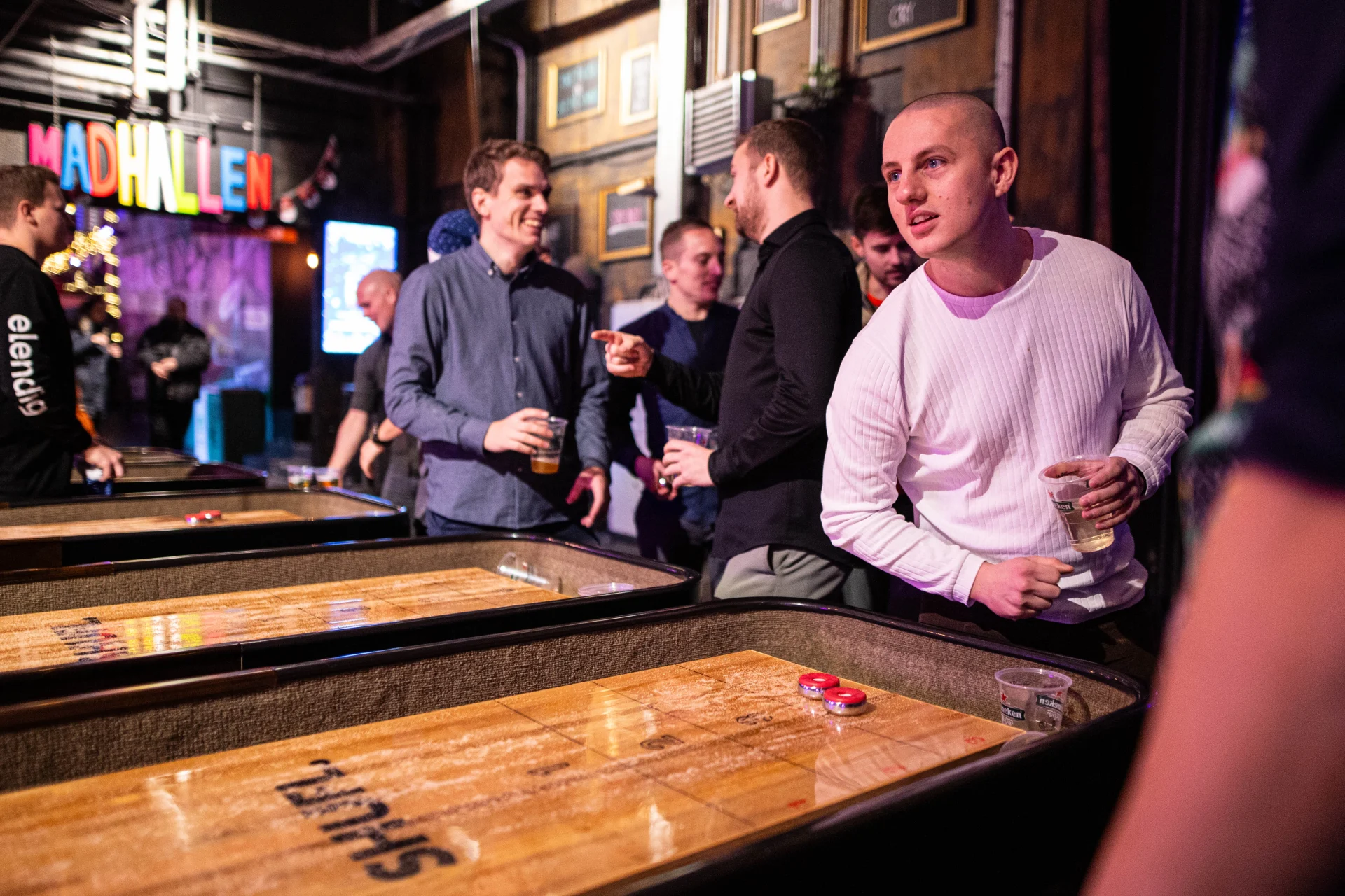 Aktiviteter og scene til firmafest